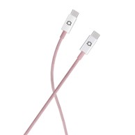 ADDA COLLINS Kabel USB-210-LP Fusion Charge+Data, Type-C na Type-C, 3,1A, pleteni, 1 m, svijetlo rozi