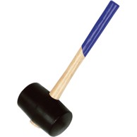 IDEAL Ovalni gumeni čekić s drškom 370x90 mm, crna