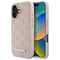 KARL LAGERFELD Hot Stamp MagSafe maskica za Apple iPhone 16, roza