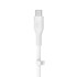 BELKIN Kabel za mobitel Flex Lightning/USB-C 15W 3m, mfi, 15W, bijeli CAA009bt3MWH