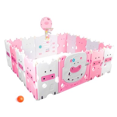 AGA4KIDS Dječja plastična ograda 186 x 156 x 64 cm, roza  