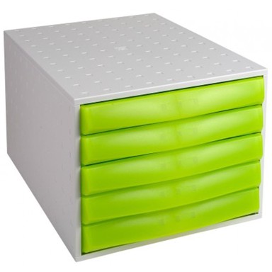 MULTIFORM Set ladica „The Box”, 5 ladica, zelena