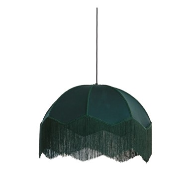 LIGHT & LIVING Petrolej zelena viseća svjetiljka s tekstilnim sjenilom ø 60 cm Malacia