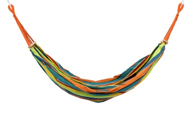 Viseća mreža za ležanje, sa šipkama za rastezanje, šarena