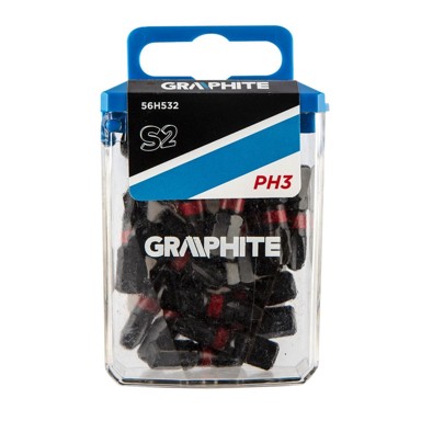 GRAPHITE Udarni bit PH3, 25 mm, 20 komada