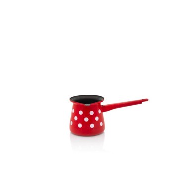 Džezva s kljunom Red Dots, 11 cm, 0,70 l, crvena
