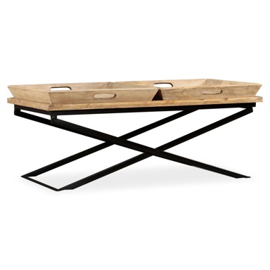 Stolić za kavu od masivnog drva manga 110 x 55 x 42 cm