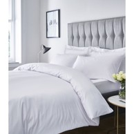 CATHERINE LANSFIELD Posteljina Satin Stripe za krevet za jednu osobu 135x200 cm Bijela