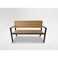 GARDEN LINE Vrtna klupa, smeđa, 118 × 54 × 77 cm