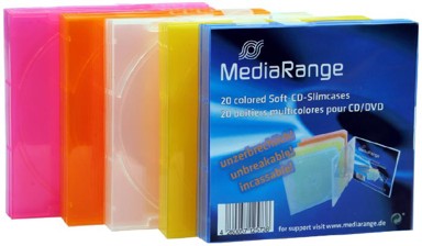 MEDIARANGE Slim kutija za CD, 20 kom