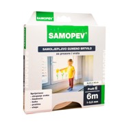 SAMOPEV Traka gumena bijela profil e, 6 m