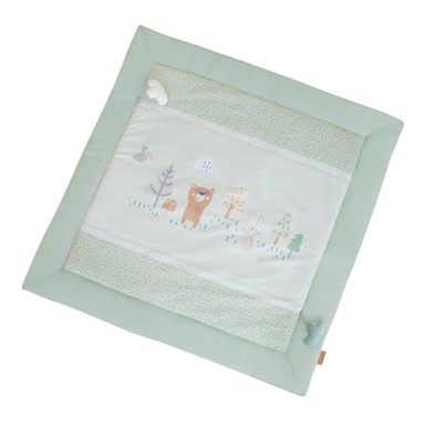 ROBA Svijetlo zelena dječja podloga za igru 100x100 cm Woodland Buddies