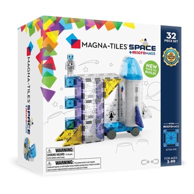 MAGNA-TILES Set MicroMags Space, 32 dijela