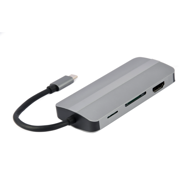 GEMBIRD USB hub A-CM-COMBO8-02 notebook dock/port replicator USB Type-C 