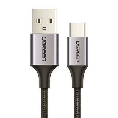 UGREEN USB-A/USB-C QC 3.0 kabel, 3 A, 2 m, sivi, US288