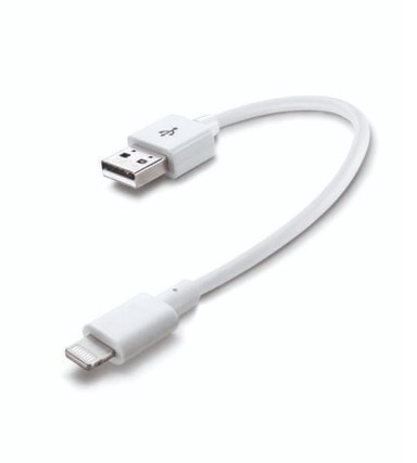 CELLULARLINE USB kabel, Lightning konektor, kratak, 15 cm