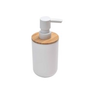 TENDANCE Dozator za sapun, poliresin/bambus bath, bijela/bambus