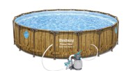 BESTWAY Samostojeći bazen Power Steel Wood Swim Vista 5,49 × 1,22 m,