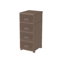 Organizator s košarama Retro 4, smeđi