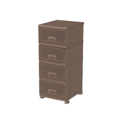 Organizator s košarama Retro 4, smeđi