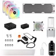CORSAIR Set vodenog hlađenja Hydro X iCUE Link XH405i RGB Elite, bijeli