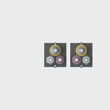 BACHMANN modul Ramy video + Cinch stereo, crna 