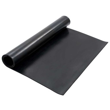 Podni mat, 1,2 x 2 m, 8 mm, guma, crna