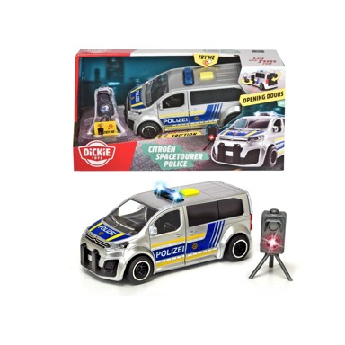 DICKIE Policijsko vozilo Citroen Space Tourer, 15 cm, svjetlosni i zvučni efekti