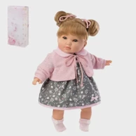BERBESA Lutka Sandra ružičasto-siva haljinica 40 cm u kutiji