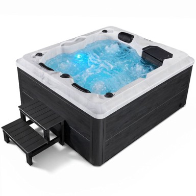 HOMESTAR Vrtni whirlpool Oasis, 210 × 160 × 80 cm, sivi