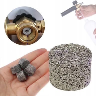 ROSFIX Zamjenski filter za pjenilicu 10 × 14 mm, nehrđajući čelik, kompatibilan s PA i LS3