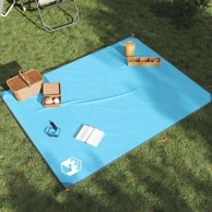 Deka za piknik s klinovima 205 x 155 cm - plava