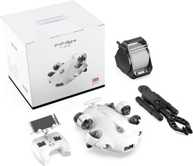 QYSEA Fifish V-EVO R-SD podvodni dron 4K, robotska ruka, bijeli