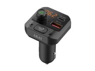 AKAI FM transmiter FMT-40BT, 2 x USB punjač, Bluetooth, handsfree, microSD, 12 - 24 V, crni