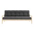 KARUP DESIGN Crna/antracitno siva sklopiva sofa 205 cm Knob, 205x95x79 cm