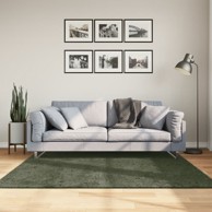 Tepih Huarte kratkih vlakana mekani i perivi zeleni 160x160 cm
