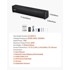 VEVOR Soundbar zvučnik, 2.0 kanalni, Bluetooth + AUX, crna