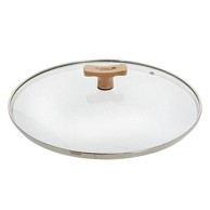 DE BUYER Poklopac 4111.20, staklo, rub od nehrđajućeg čelika, drvena ručka, 20 cm