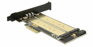 DELOCK Kontroler kartice PCIe, x4 1x M.2 NVMe + 1x M.2 NGFF, niski profil