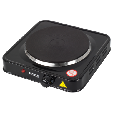 FLORIA Električno kuhalo ZLN2806 (ZLN2805/BK) 11018, 1 ploča, 15 cm, 1000 W, crna
