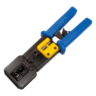LOGILINK Alat za krimpovanje RJ45, RJ11 i RJ12 s prolaznim rezačem, za CAT5, CAT6 i CAT7 kabele