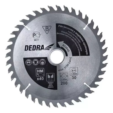 DEDRA Rezna ploča za drvo, 36 zuba, 235 × 30 mm