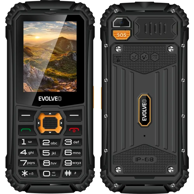EVOLVEO StrongPhone Q1 mobitel, crno-narančasti
