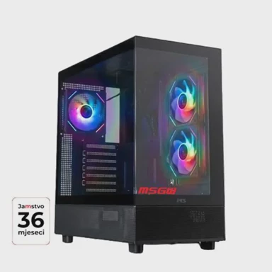 MSGW Stolno računalo Gamer i5 i116 / Intel Core i5-14400F, 16 GB DDR5, 1 TB SSD, NVIDIA GeForce RTX 5060 Ti 16 GB, bez operativnog sustava