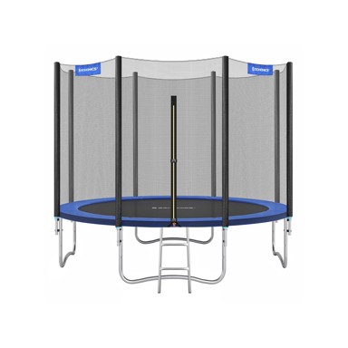 Okrugli vrtni trampolin sa sigurnosnom mrežom, 366, plava