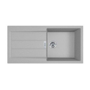 FRANKE Sudoper S2D 611-100, 100x51 cm, dubine 21 cm, granitni, urban grey