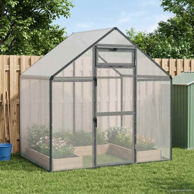 Kavez za ptice 181,5x110,5x173,5 cm, antracitni