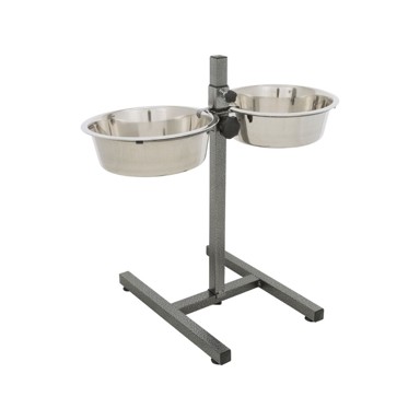 TRIXIE stalak za pse s dvije čelične posude 2,8 l