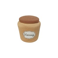LORENA CANALS Dječja kutija za pohranu Honey Pot ø 28x27 cm, svjetlosmeđa, tekstilna