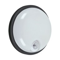 LED PIR senzor, 15 W, crna